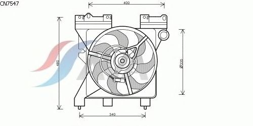 Fan, radiator CN7547