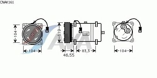 Compressor, ar condicionado CNAK161
