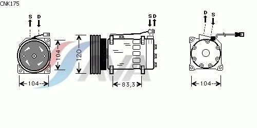Compressor, air conditioning CNK175