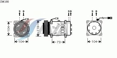 Compressor, air conditioning CNK180