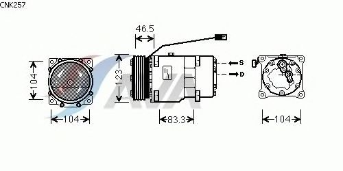 Compressor, air conditioning CNK257