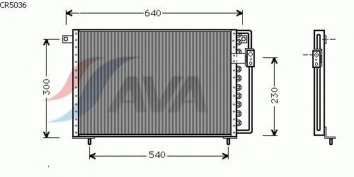 Condenser, air conditioning CR5036