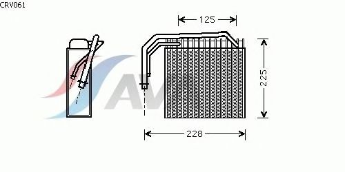Evaporator, air conditioning CRV061