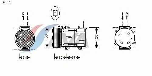 Compressor, air conditioning FDK352