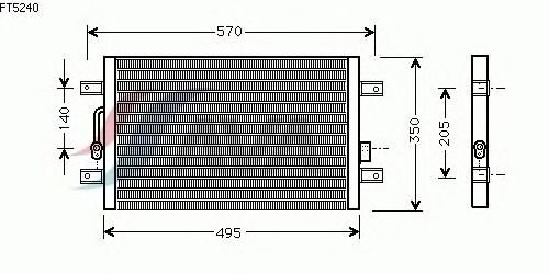 Condenser, air conditioning FT5240