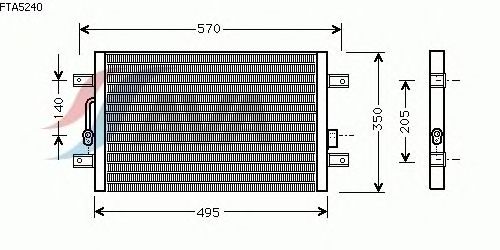 Condenser, air conditioning FTA5240