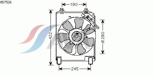 Fan, radiator HD7526