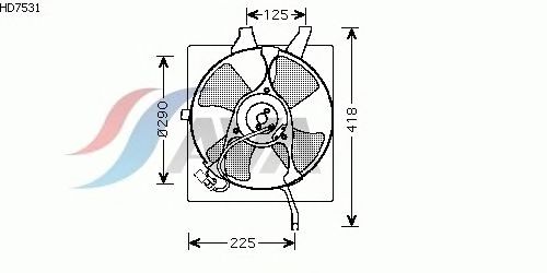 Fan, radiator HD7531