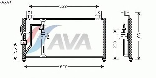 Condensator, airconditioning KA5094