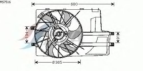 Fan, motor sogutmasi MS7516