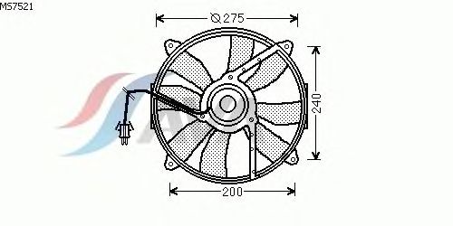 Fan, radiator MS7521