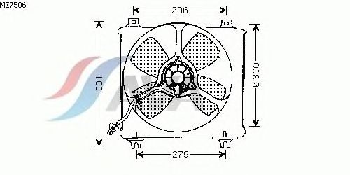Вентилятор, охлаждение двигателя MZ7506
