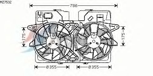 Fan, radiator MZ7532