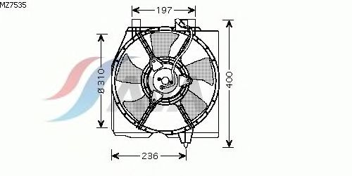 Fan, radiator MZ7535