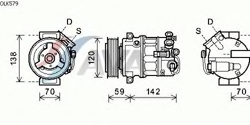 Compressor, air conditioning OLK579
