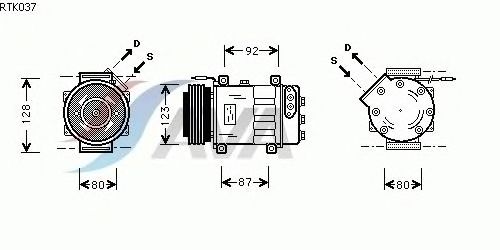 Compressor, airconditioning RTK037