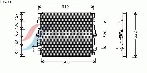 Condensator, airconditioning TO5244
