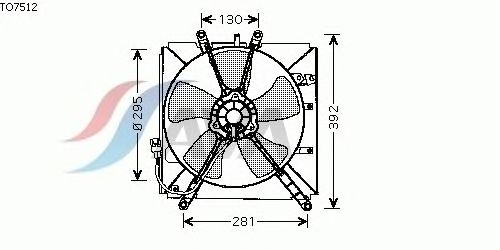 Fan, radiator TO7512