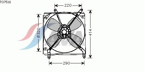Fan, radiator TO7516
