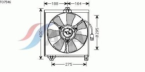 Fan, radiator TO7546