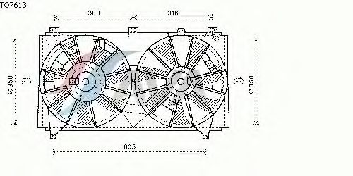 Fan, radiator TO7613