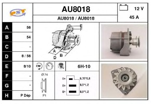 Alternator AU8018