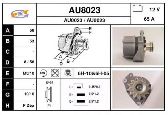 Alternator AU8023