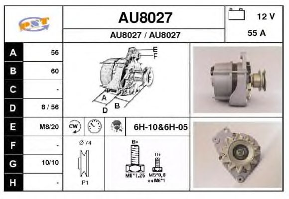 Alternator AU8027