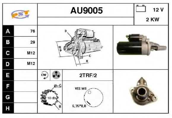 Startmotor AU9005