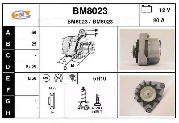 Alternator BM8023
