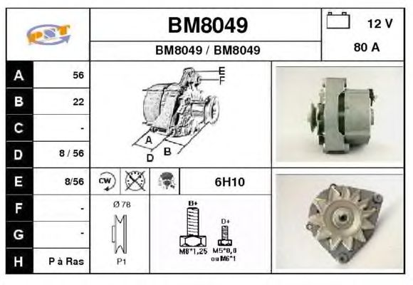 Alternator BM8049