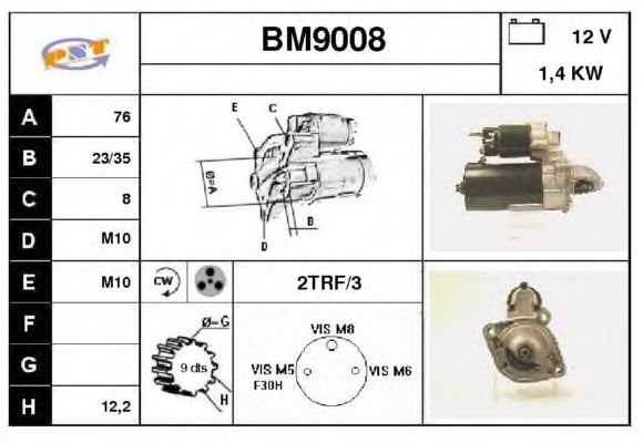 Startmotor BM9008