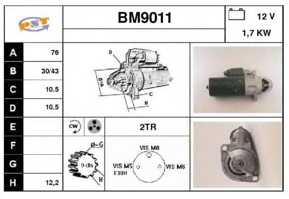 Startmotor BM9011