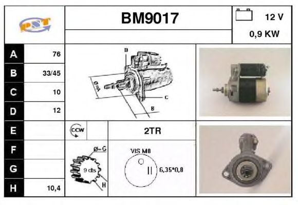 Startmotor BM9017