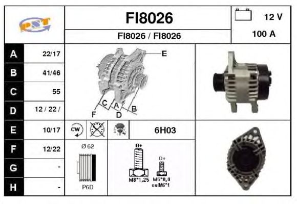 Alternator FI8026