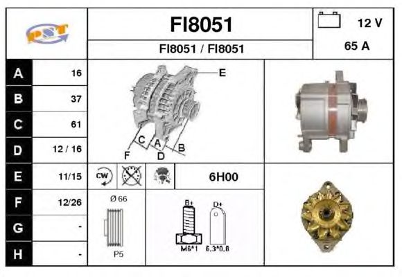 Alternator FI8051
