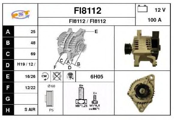 Alternator FI8112