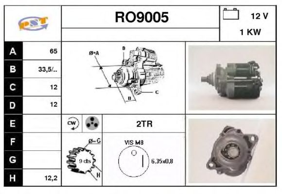 Startmotor RO9005
