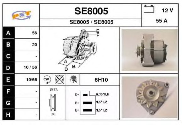 Alternator SE8005