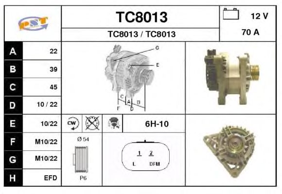 Alternator TC8013
