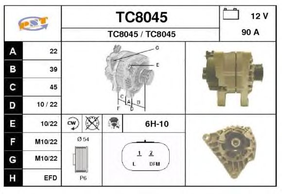 Alternator TC8045