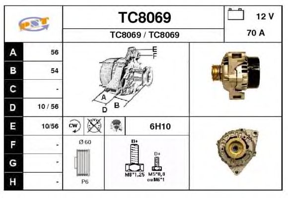 Alternator TC8069