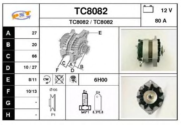 Alternator TC8082