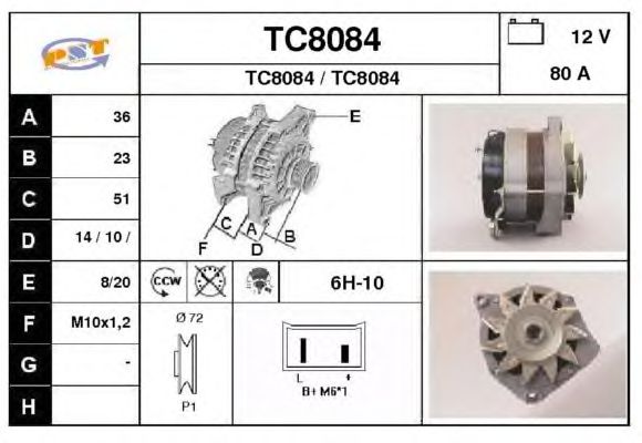 Alternator TC8084