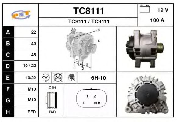 Alternator TC8111