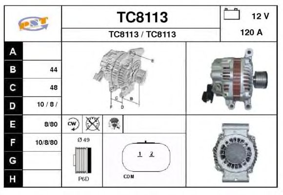 Alternator TC8113