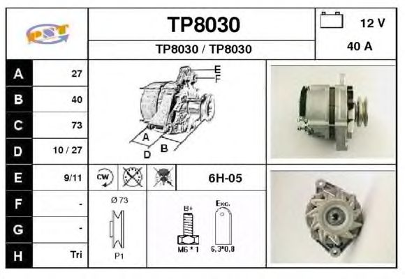 Alternator TP8030