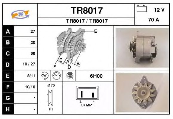 Alternator TR8017