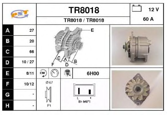 Alternator TR8018