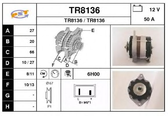 Alternator TR8136